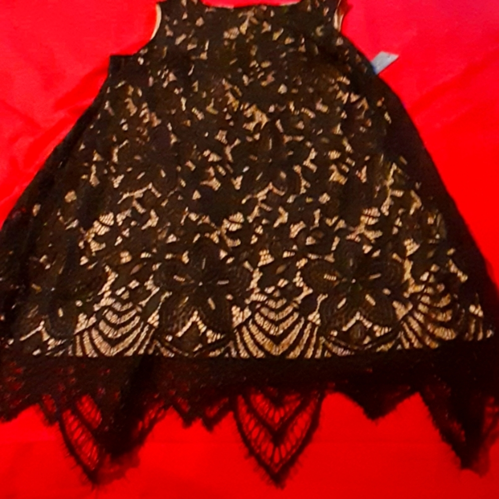 Black lace dress
